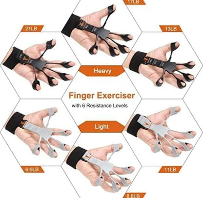 Finger Gripper Strength Trainer, Finger Strengthener, Finger Exerciser & Hand Strengthener, Hand Grips for Strength Training, Hand Strengthening Equipment for Therapy