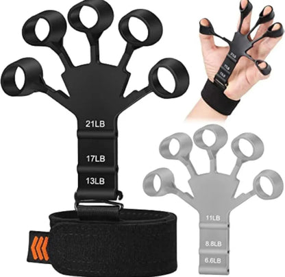 Finger Gripper Strength Trainer, Finger Strengthener, Finger Exerciser & Hand Strengthener, Hand Grips for Strength Training, Hand Strengthening Equipment for Therapy